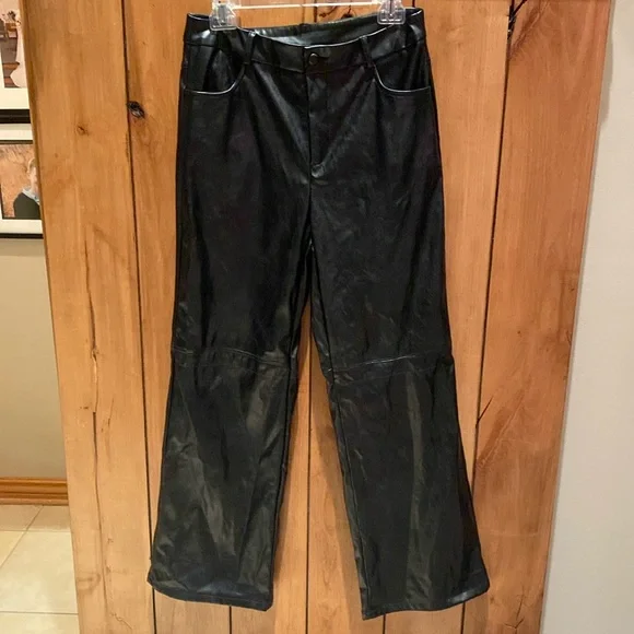 NWOT Petite Large SHEIN “ Leather” pants - Picture 1 of 4